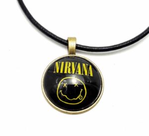 Medalion cu snur negru Nirvana